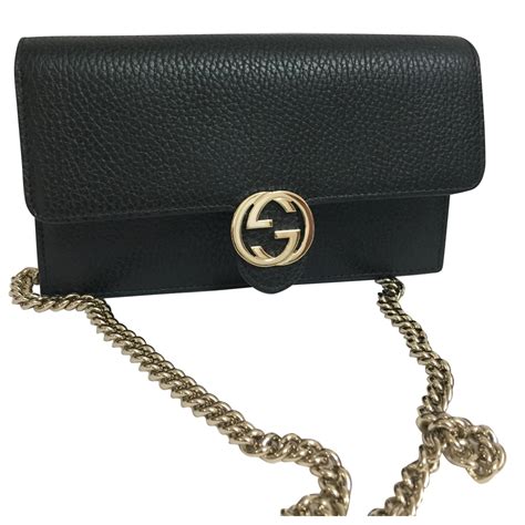 gucci black wallet bag|wallet Gucci new collection.